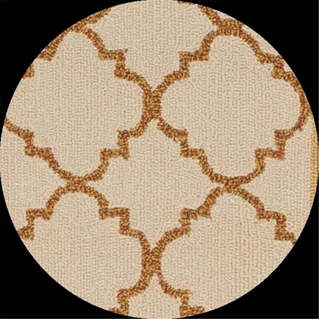 Safavieh 4 x 4 ft. Easy Care Modern Hooked Round Rug; Ivory & Black ECR203Z-4R